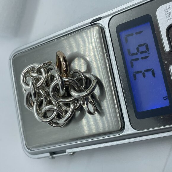 Tiffany & Co Authentic Chunky Large Link Rubedo Silver Infinity Bracelet 7.5" - Picture 7 of 14